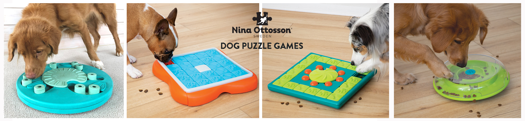 Nina Ottosson Treat Puzzle Games Toys for Dogs Cats